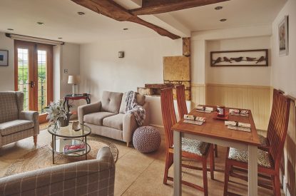 The dining room at Acorn Barn, Cotswolds