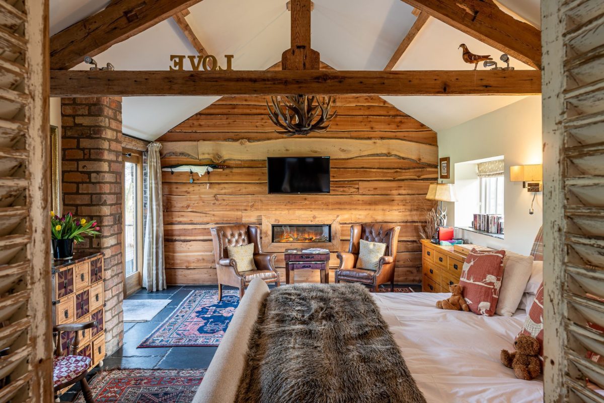 The bedroom at Blacksmith's Shop, Yorkshire