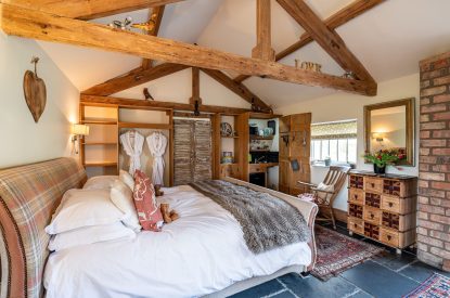 The bedroom at Blacksmith's Shop, Yorkshire