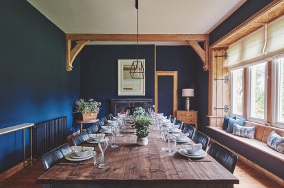 The dining room at The Old Vicarage, Lake District