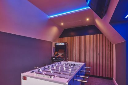 The games room at The Old Vicarage, Lake District