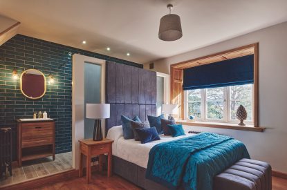 A double bedroom with ensuite at The Old Vicarage, Lake District