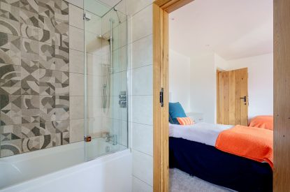 A bedroom at Ty Alwyn, Llyn Peninsula