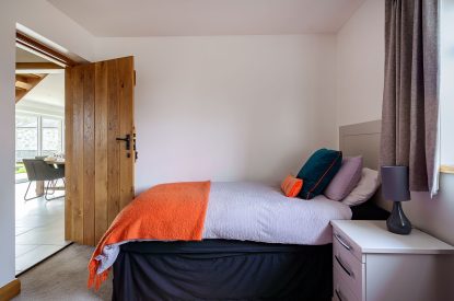 A bedroom at Ty Alwyn, Llyn Peninsula
