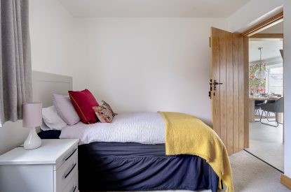 A bedroom at Ty Alwyn, Llyn Peninsula