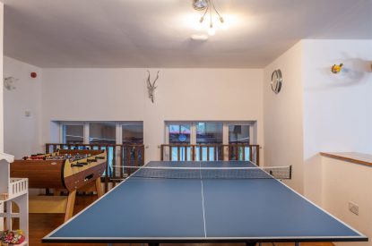The games room at Turnstone Cottage, Devon