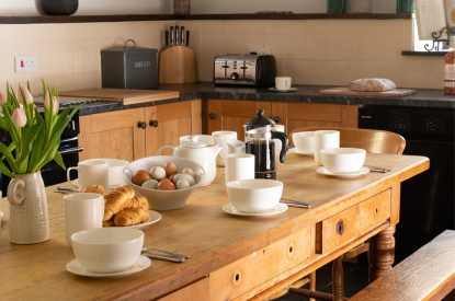 The kitchen at Kittiwake House, Devon