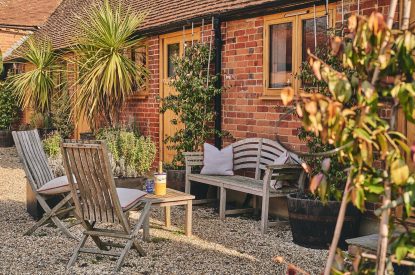 The exterior of Jersey Barn, Chiltern Hills