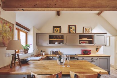 The kitchen at Jersey Barn, Chiltern Hills