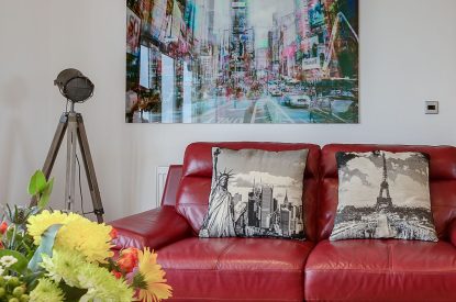 The lounge at Ty Llewelyn, Llyn Peninsula