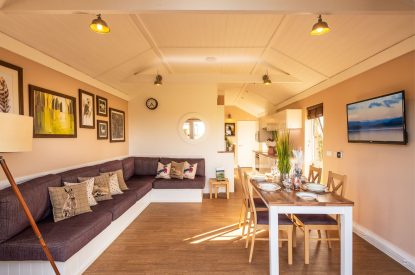 The dining space at Monty's Lookout, Worcestershire