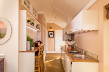 The kitchen at Monty's Lookout, Worcestershire