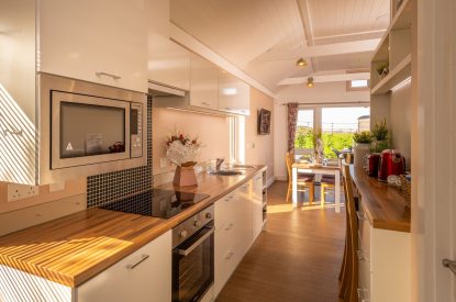 The kitchen at Monty's Lookout, Worcestershire