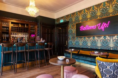 The bar at Windermere Retreat, Cumbria