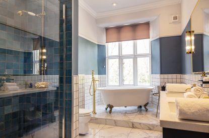 A bathroom at Windermere Retreat, Cumbria