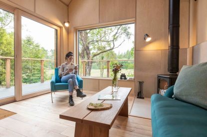 The living room at Ermine, Scotland