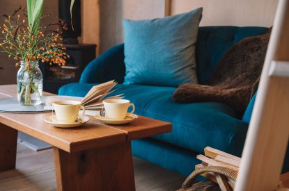 The living room at Ermine, Scotland