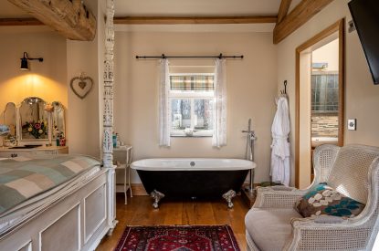 The bath at The Hideaway, Yorkshire