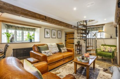 The living room at Blossom Cottage, Somerset