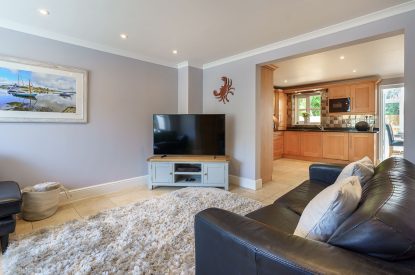 The living room at 1 Afon y Felin, Llyn Peninsula