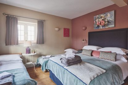 A bedroom at Hollington Barns, Peak District