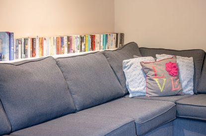 The living room at Meadow Barn, Yorkshire