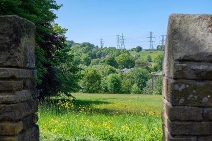 The countryside view at Meadow Barn, Yorkshire