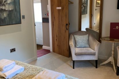 The bedroom at The Milkmaid's Suite, Peak District