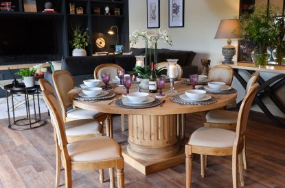 The dining room at The Blended Barn, Cotswolds