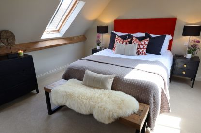 A bedroom at The Blended Barn, Cotswolds