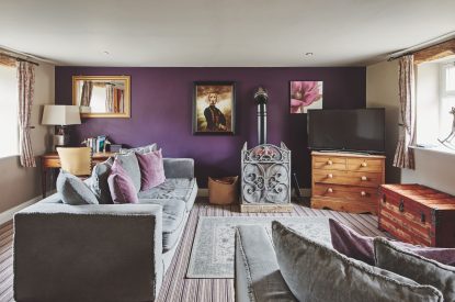 The living room at Limestone Barn, Peak District