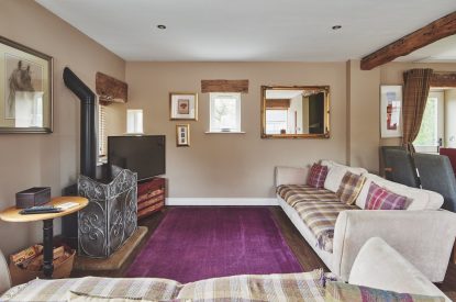 The living room at Limestone Barn, Peak District