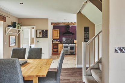 The dining room at Limestone Barn, Peak District