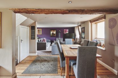 The dining room at Limestone Barn, Peak District