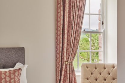 A double bedroom at The Tower, Scottish Borders