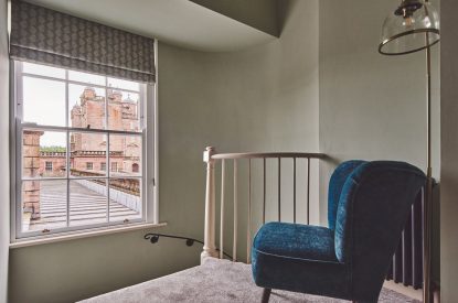 The hallway at The Tower, Scottish Borders