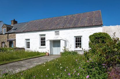 The exterior and front garden of Chapel Cottage, Pembrokeshire
