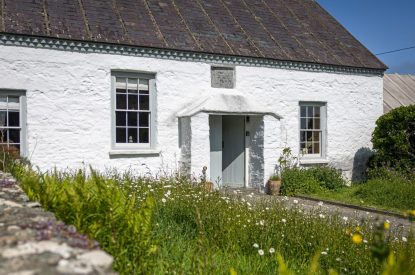 The exterior and front garden of Chapel Cottage, Pembrokeshire