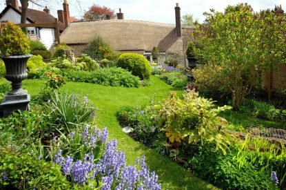 The garden overlooking Thatch Corner, Somerset