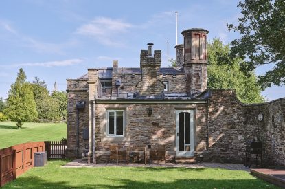 The side exterior of Osborne Lodge, Herefordshire with access to the private garden
