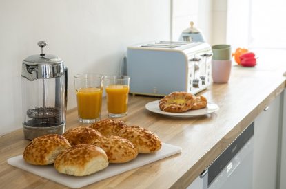 The kitchen at The Milking Parlour, Wiltshire 