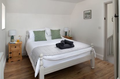 A bedroom at The Milking Parlour, Wiltshire 
