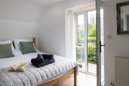 A bedroom at The Milking Parlour, Wiltshire 