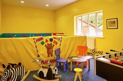 The soft play area at Dartington Cottage, Devon