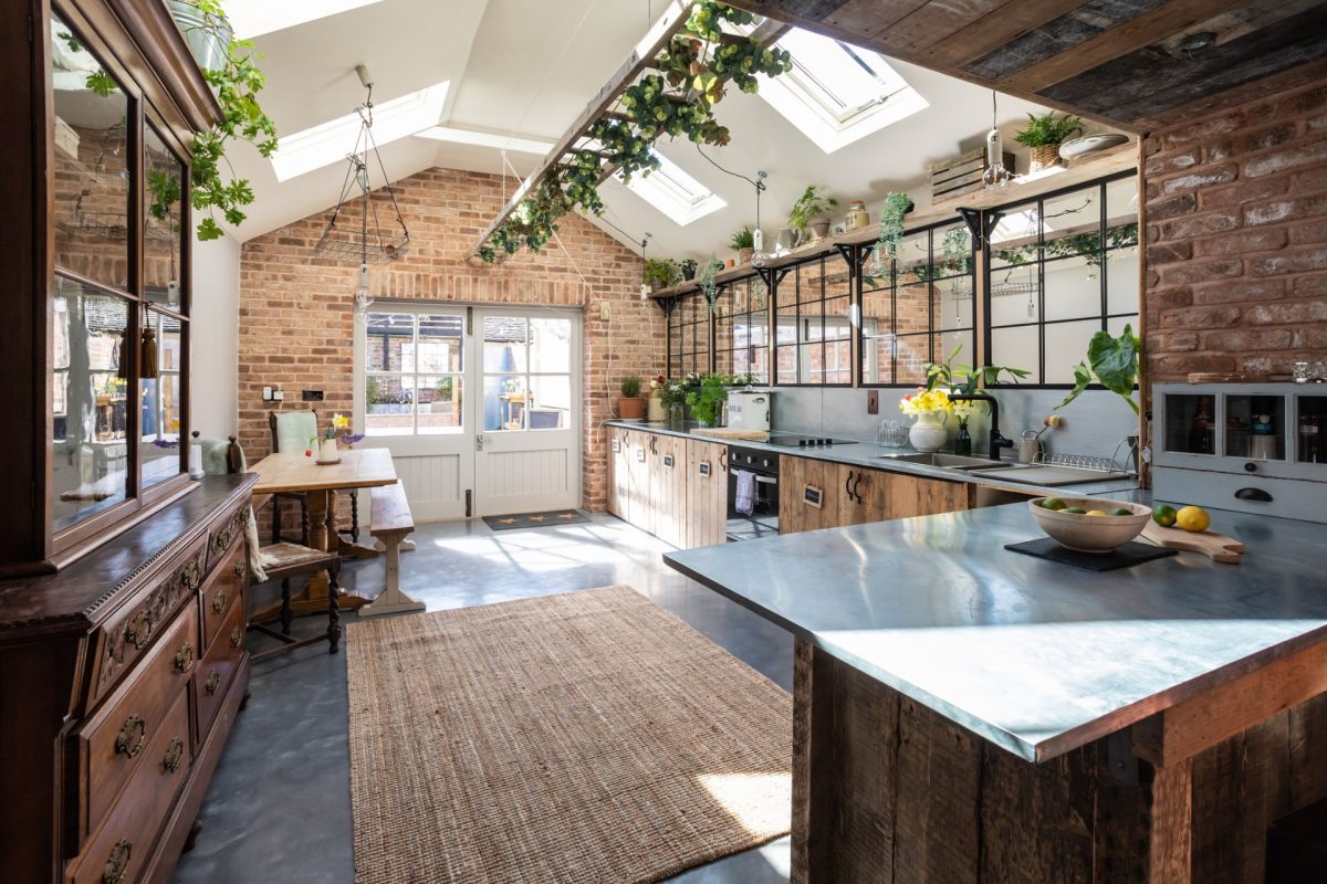 The kitchen dining room at Southside Townhouse, Cheshire