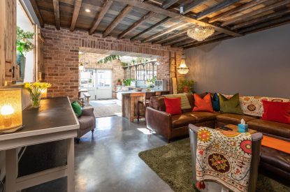 The living space at Southside Townhouse, Cheshire