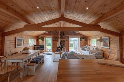 The living space at Fell Lodge, Lancashire 