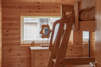 The bunk bedroom at Fell Lodge, Lancashire 
