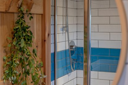 The family bathroom at Fell Lodge, Lancashire 