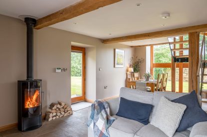 The living room at Ribble Valley Barn, Lancashire